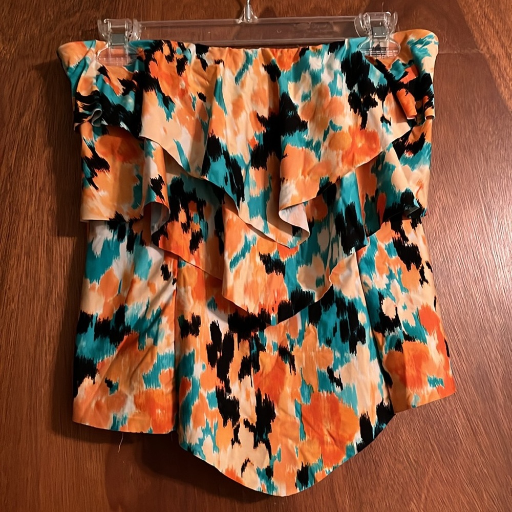 Aqua Green Vibrant Orange and Blue Swim Coverup